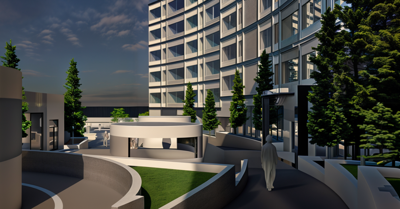 Vista aérea del Complejo Habitacional Lapidario
